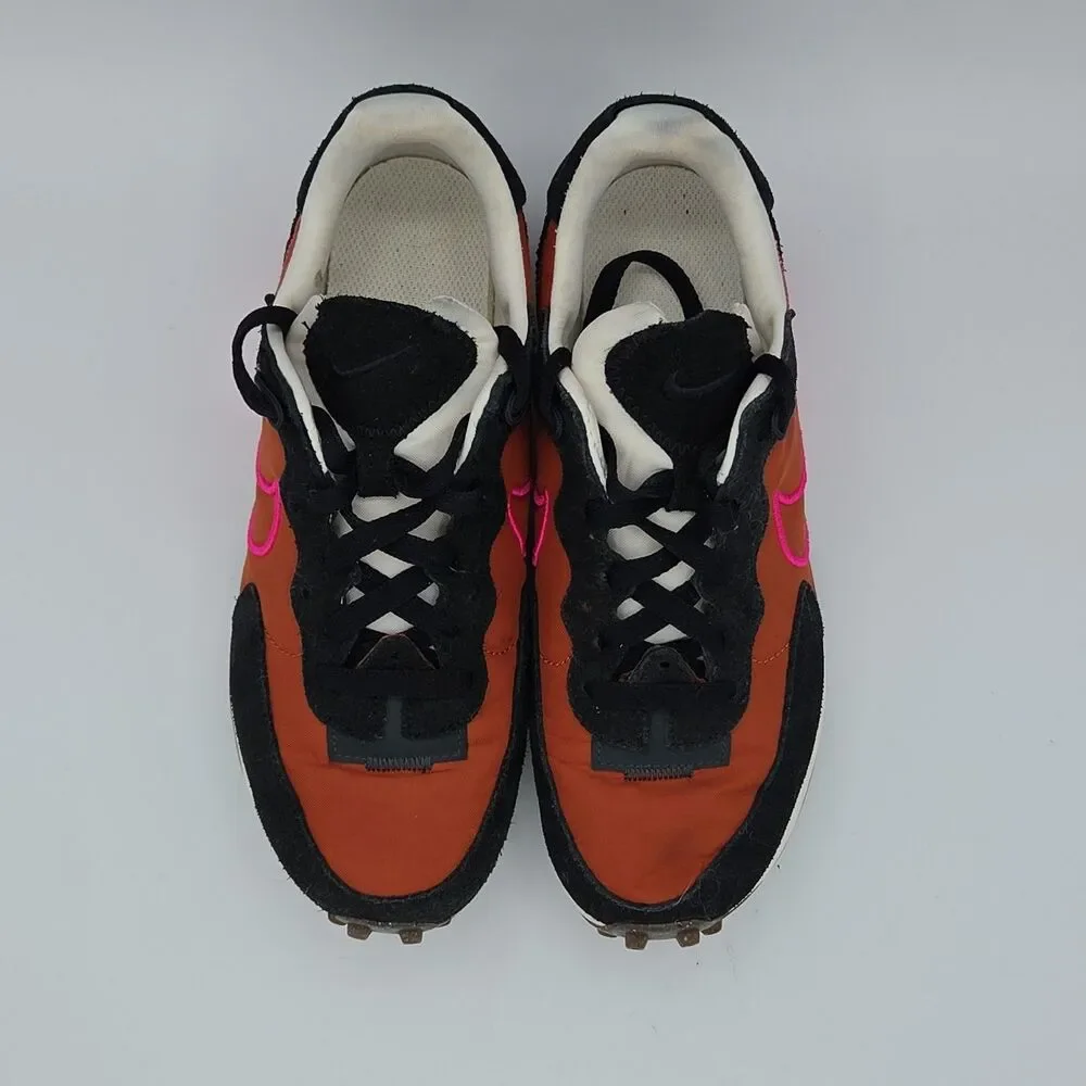 Nike Fontanka Waffle Burnt Sunrise Orange Retro Sneakers Womens Size 7 EUC